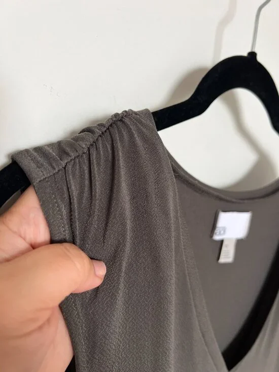 Nordstrom Rack Sleeveless Grey Shell Top, 1X - Picture 6 of 8